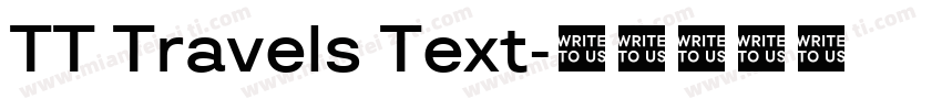 TT Travels Text字体转换